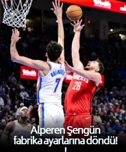 Alperen Şengün fabrika ayarlarına çabuk döndü! Houston deplasmanda son şampiyona acımadı