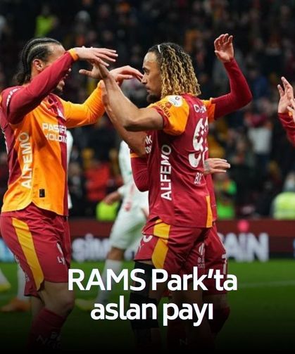 Galatasaray zirve takibini sürdürüyor! RAMS Park’ta aslan payı