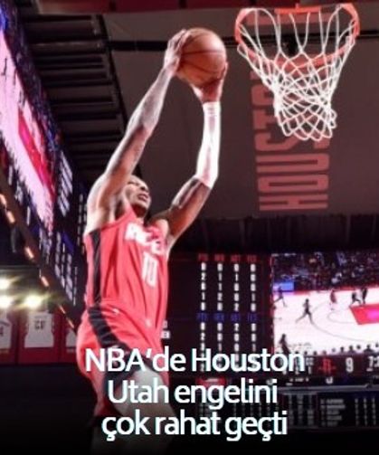 Alperen Şengün'ün toparlanma sinyalleri verdiği maçta Houston, Utah'ı rahat geçti