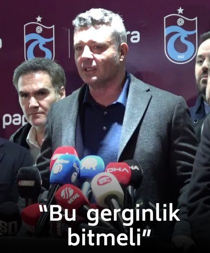Sadettin Saran’dan Trabzonspor derbisi sonrası açıklama! "Bu gerginlik bitmeli!"