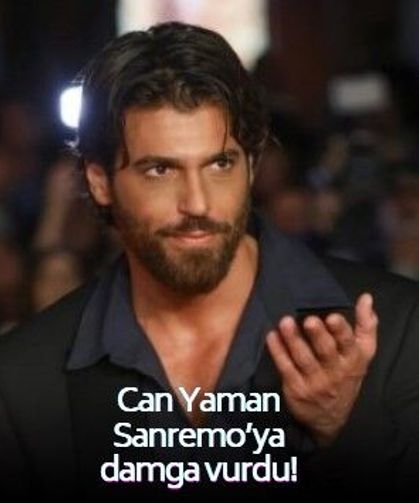 Can Yaman'dan gururlandıran başarı! Sanremo Müzik Festivali'ne damga vurdu