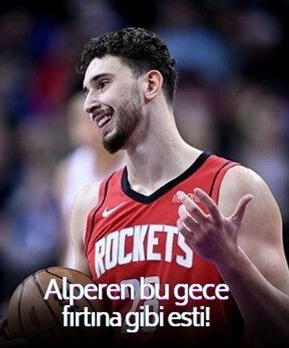 NBA'de geceye damga vuran isim Alperen Şengün'dü! İstatistik kağıdının her noktasını doldurdu