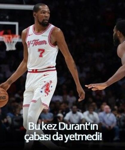 Houston Rockets'in tadı yok! Miami Heat karşısında Kevin Durant da çare olamadı