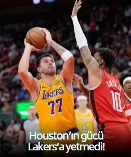 Alperen'in yokluğunda Houston'un gücü, LeBron James ve Luka Doncic'li Lakers'a yetmedi