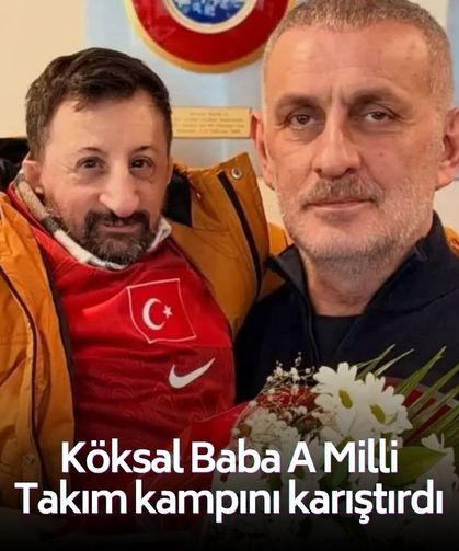 Milli takım kampında sosyal medyayı sallayan anlar! Köksal Baba kampı karıştırdı
