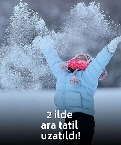 Tatil bir gün daha uzatıldı! İki ilde eğitime kar ve sel engeli!