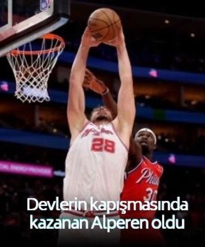 Ay yıldızlı millilerin pota altındaki devlerinin kapışmasında gülen taraf Alperen Şengün'lü Houston oldu