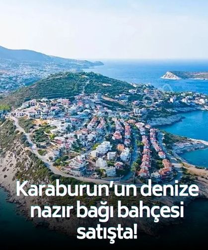 Yarımadanın bakir cenneti Karaburun’un denize nazır bağı bahçesi satışta!