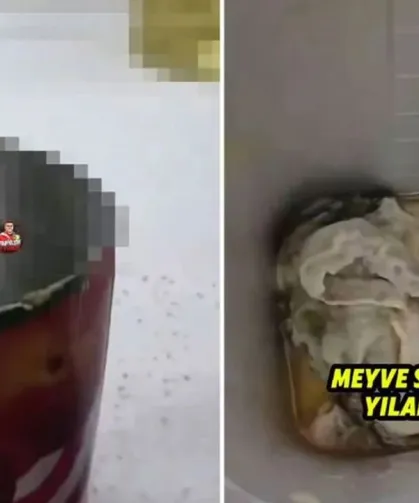 İzmir'de meyve suyundan yılan mı çıktı? Meyve suyundan çıkan cisim ne, gerçek mi?