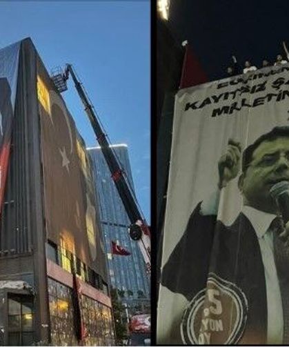 CHP'de poster kavgası! Özgür Çelik'ten ''Polislerin arkasında saklanmayın, delikanlıysanız buraya gelin çağrısı''