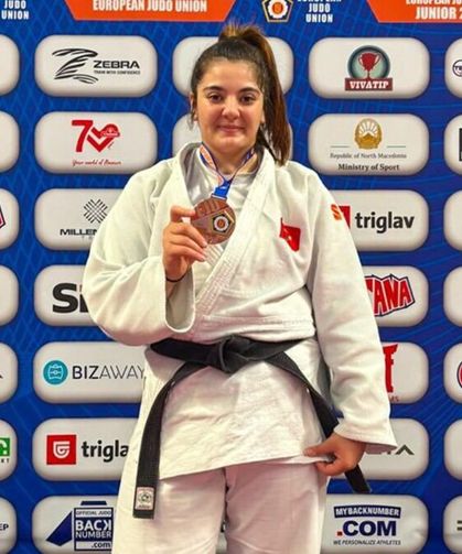 Sema Mete Avrupa’da yine kürsüde: İzmirli judocudan bir bronz madalya daha!