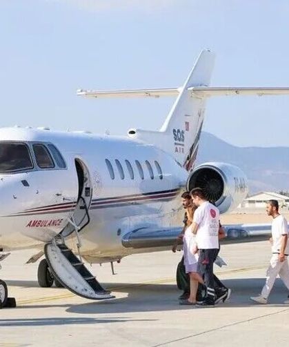 Girne'deki gemi kazasından kurtarılan hamile kadın Kocaeli'ye nakledildi
