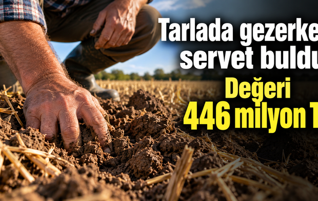 Tarlada gezerken servet buldu! Değeri 446 milyon TL