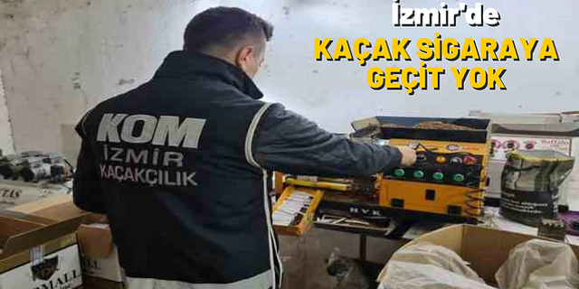 İzmir'de kaçak sigara imalathanelerine şok baskın