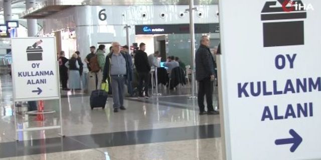 Cumhurbaşkanlığı seçiminin ikinci turunda İstanbul Havalimanı'nda oy verme işlemi başladı