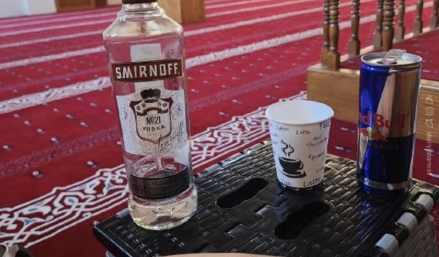 Sosyal medyada camide alkol şişeli foto  paylaştı yakalandı