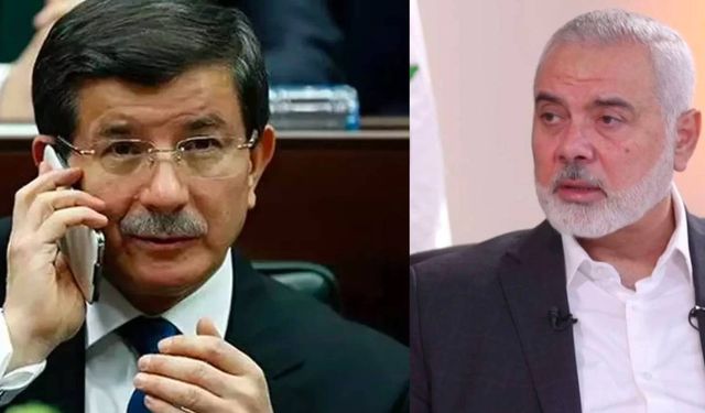 Davutoğlu, bugün İstanbul’da Hamas Siyasi Büro Başkanı İsmail Haniye ile bir görüştü
