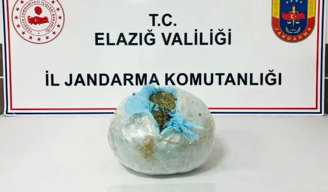 Elazığ'da otobüs yolcusunun üzerinden 3 kilo 368 gram uyuşturucu çıktı!