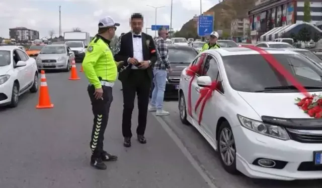 Bakanlık personeli damat trafik polisleri tehdit etti fakat cezadan kurtulamadı