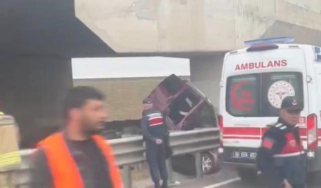Ankara'da araç hızlı tren köprüsüne çarptı: 3 ölü, 2 yaralı!