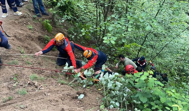 Rize'de feci kaza! Kontrolden çıkan araç uçuruma yuvarlandı: 1 ölü, 4 yaralı