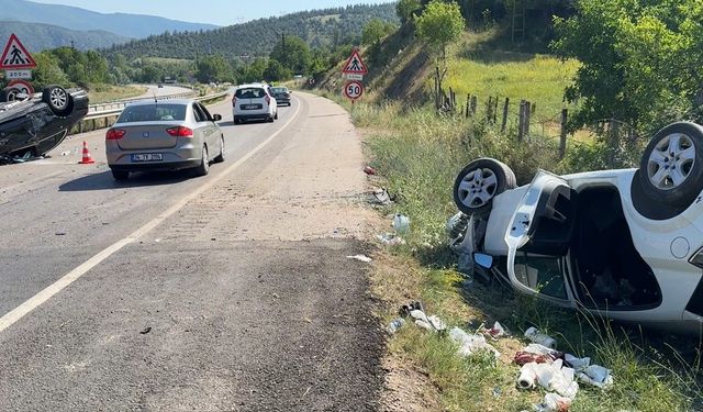 Karabük'te otomobil takla attı: 1 ölü, 5 yaralı