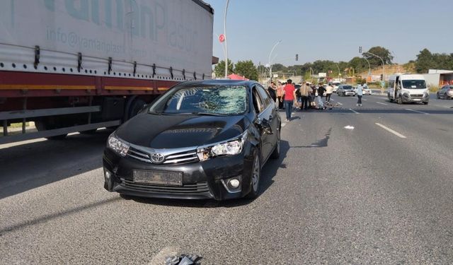 Çerkezköy'de bisikletli çocuğa otomobil çarpması: 15 yaşındaki çocuk ağır yaralı!