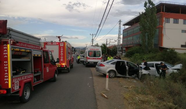 Malatya'da dehşet veren kaza: 1 ölü, 4 yaralı!