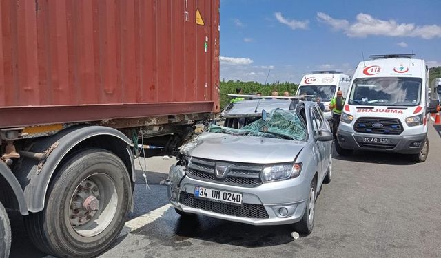 Bolu'da TEM Otoyolu'nda tır kazası: 5 kişi yaralandı