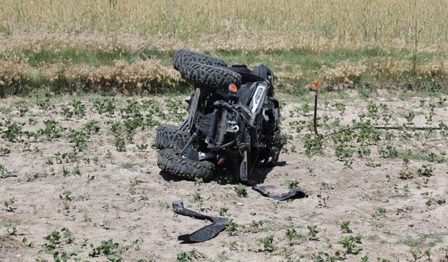 Aksaray'da kontrolden çıkan ATV şarampole yuvarlandı: 1 ölü!