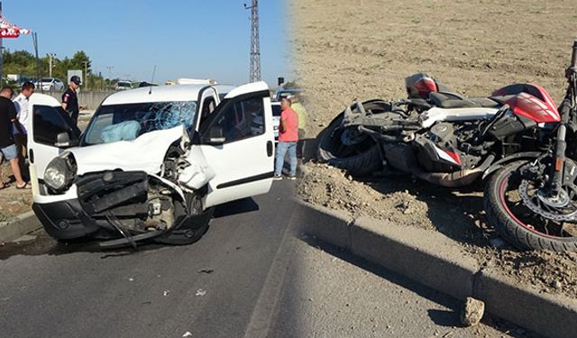 Manavgat'ta kırmızı ışık ihlali: Motosiklet sürücüsü yaralandı