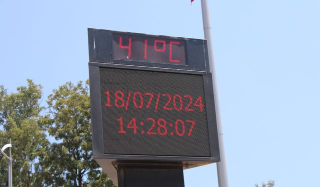 Aydın’da sıcaklık rekoru: Termometreler 41 dereceyi gördü