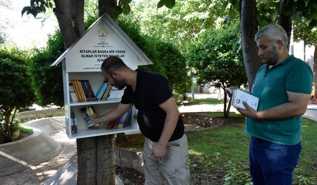 Siverek'te parklara mini kitaplıklar kuruldu: Çocuklar ve gençler kitaplarla buluşuyor!