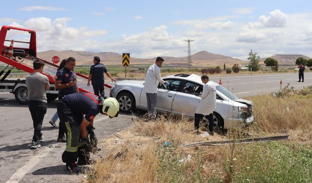 Kayseri'de otomobille çarpışan araç sulama kanalına düştü: 1 ölü, 3 yaralı