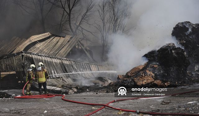 Ankara Akyurt'ta yangın