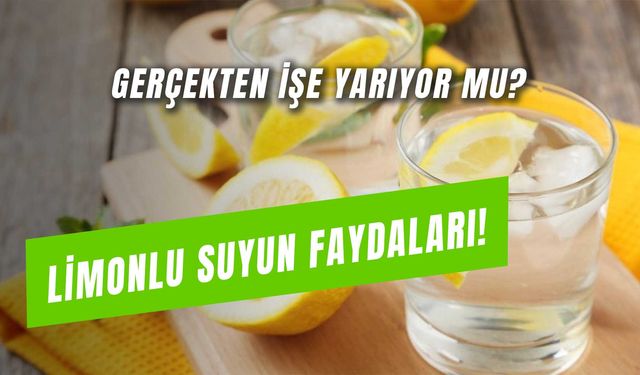 Bir Bardak Su ve Limon, Her Derde Deva... Limonlu Suyun Faydaları!