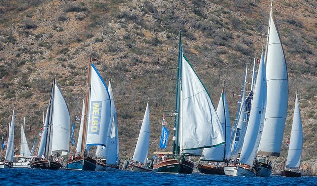 Bodrum'da yelken yarışları: Rüzgarla dans eden tekneler