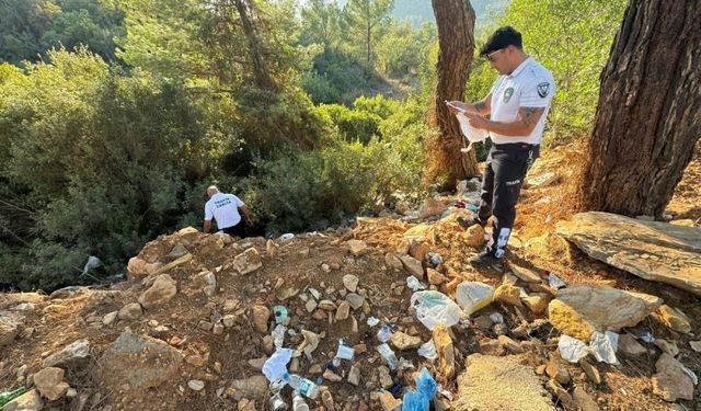 Bodrum'da zabıta ekiplerinden çevre denetimi: İki otobüs firmasına cezai işlem