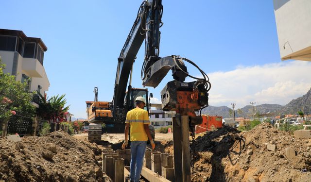 Milas Ören’de kanalizasyonunun yüzde 74’ü tamamlandı