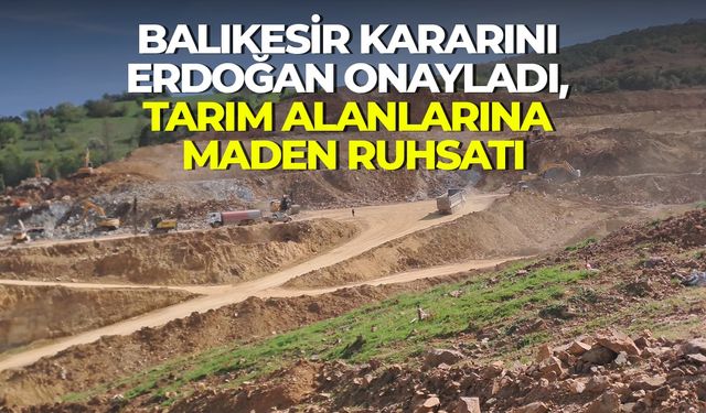 Tarım alanları ve ağaçlıklar maden için kamulaştırıldı