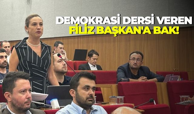 Demokrasi dersi veren Başkan Sengel’e bak!