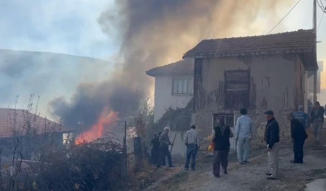 Tavşanlı'da bir çok ev, samanlık ve ahır alevlere teslim oldu!