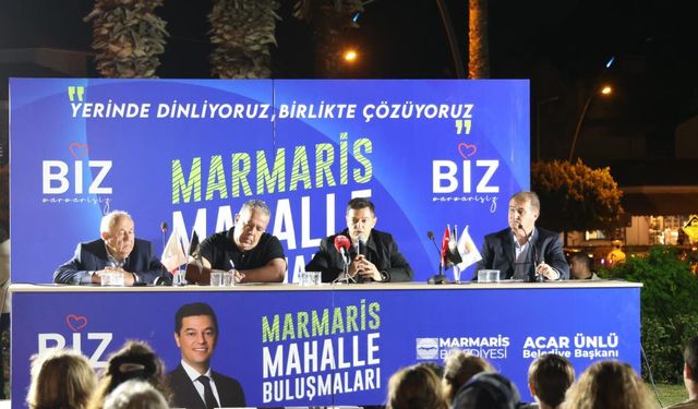 Marmaris’te mahalle buluşmaları başladı