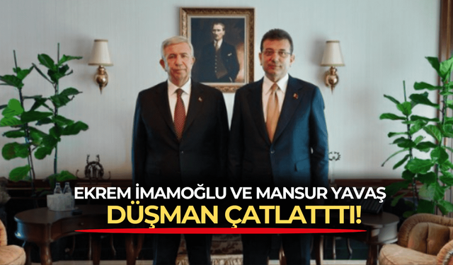 CHP'nin iki santraforu buluştu! Ekrem İmamoğlu ve Mansur Yavaş'tan partimizle ve milletimizle tek yumruğuz' mesajı