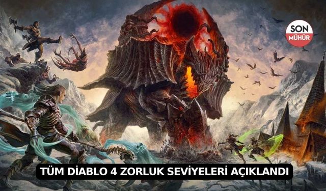 Tüm Diablo 4 zorluk seviyeleri açıklandı