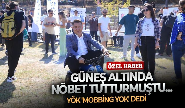 Heykel önünde nöbet mobbing değilmiş!