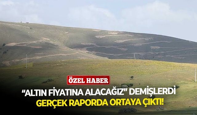 “Altın fiyatına alacağız” demişlerdi... Gerçek, raporda ortaya çıktı!