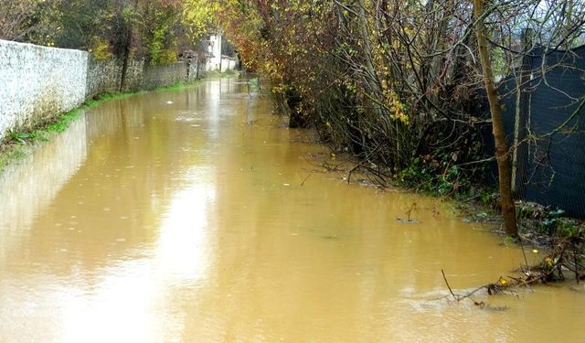 Menteşe'de şiddetli sağanak yağış, su baskınlarına yol açtı