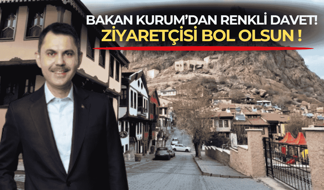 Afyonkarahisar'ın çehresi değişiyor! Bakan Murat Kurum'dan renkli sokağımızın ziyaretçisi bol olsun mesajı