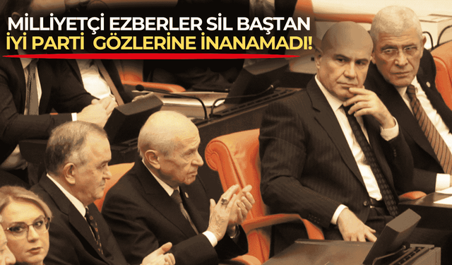 Bahçeli DEM Partili Bakırhan'ı alkışladı, İYİ Partili Dervişoğlu ve Çömez'in şaşkın bakışları gündem oldu!